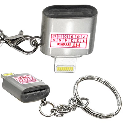 iphone anschluss OTG Micro SD TF Adapter Speicherkartenleser mit Schlüsselring - Bild 1 von 4