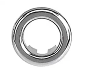 Chrome Round Trim Bathroom Vessel Sink Overflow Single Hole Cover Replacement - Picture 1 of 1