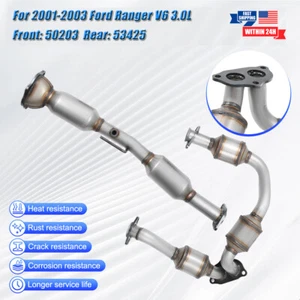 For 2001-2003 Ford Ranger V6 3.0L Front & Rear Catalytic Converter 53425 50203 - Picture 1 of 12