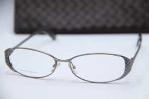 NEW BOTTEGA VENETA BV 138 SLN GREY AUTHENTIC DESIGNER EYEGLASSES W/CASE 54-15 - Picture 1 of 5