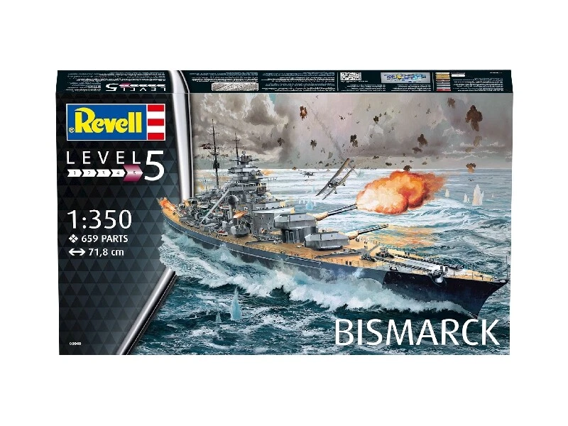 Battleship Bismarck 1:3 50 Kunststoff Modell Kit Revell - Bild 1 von 1