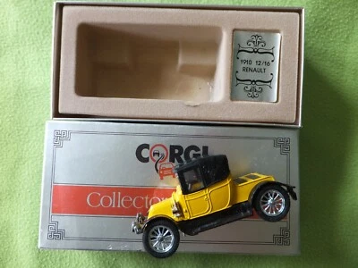 Boxed Corgi Collectors Classic C862 - Yellow 1910 12/16 Renault 1985 FREE P&P - Image 1 of 4