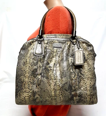 COACH KRISTIN METALLIC  LEATHER HOBO SHOULDER HANDBAG 15364 - Image 1 of 4