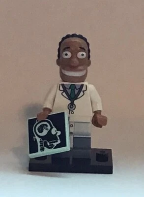 Minifigura Lego Los Simpson del Doctor Julius Hibbert, Serie 2, retirada de 2014 Foto 1 de 3