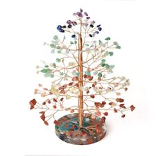 Crystal Money Tree 7 Chakras Fengshui Love Heart Lucky Home Decors Accessories