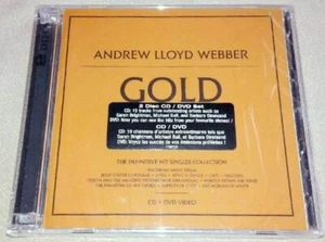 ANDREW LLOYD WEBBER-GOLD-CD+DVD FACTORY SEALED-(Madonna,Sarah Brightman,Elaine - Picture 1 of 2
