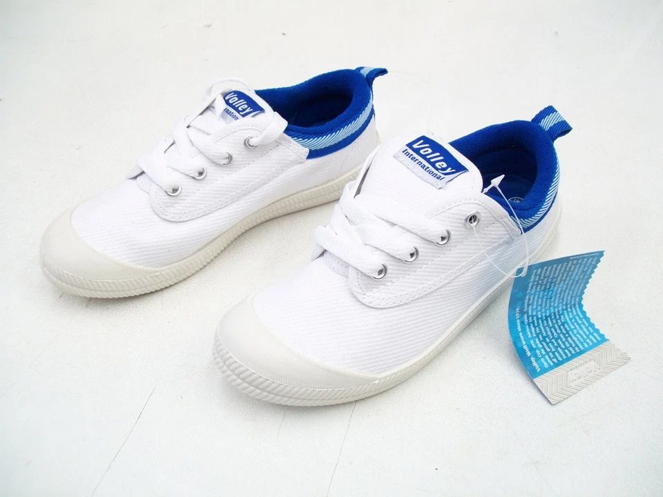 DUNLOP VOLLEYS SHOES VOLLEY CASUAL BOYS GIRLS SNEAKERS CANVAS WHITE TRAINERS - Image 1 of 4