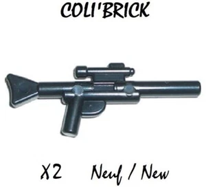 Lego 57899 - 2x Pistolets laser Minifig weapon Gun Blaster Long SW Black - NEW - Imagen 1 de 1