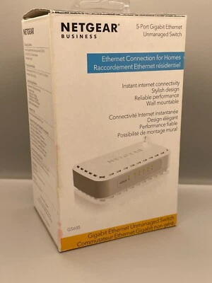 Netgear 5-port Gigabit Ethernet Unmanaged Switch - Image 1 of 4