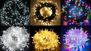 Christmas Fairy Lights 100-2000 LED Strings Mains Plug In Garden Home Tree Decor - Picture 1 of 33