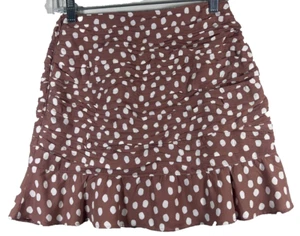 Minifalda Abercrombie & Fitch Lunares Fruncida Verano Primavera Talla Pequeña - Imagen 1 de 11