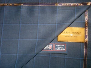 TELA DE TRAJE DE LANA RESISTENTE MINNIS GENUINA 100% SUPER 180 (14,5 Micras) = 3,4 m. - Imagen 1 de 12
