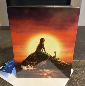 The Little Mermaid SteelBook (4K Ultra HD, Blu-ray, 2023) *No Digital* *Best Buy - Picture 1 of 7