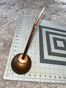 Vintage Eagle Brand Steel Thumb Pump Oiler Can 11” Tall 4” Wide 3” Tall Base - Picture 1 of 12