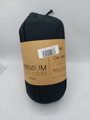 Juego de funda nórdica Enjoy Home Premium 3 piezas negra tamaño king/cal king Foto 1 de 4