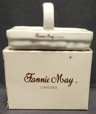 Fannie May Candies Ceramic Basket Cover