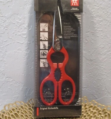 ZWILLING J.A. HENCKELS Zwilling 43924-200 Classic Cooking Scissors, Red Stainless Steel Kitchen Shears