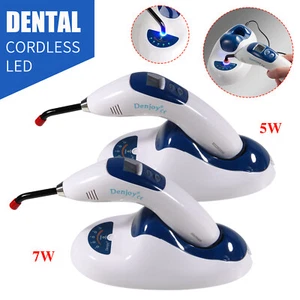 Denjoy Lampada Dentale Senza Fili LED 7W Luce di Cura 1500-2200mw 7W/5W / Asta Guida - Foto 1 di 22