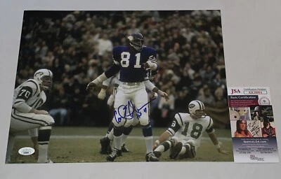 Carl Eller signed Minnesota Vikings 11x14 photo autographed W/ HOF Inscr. 2 JSA - Image 1 of 2