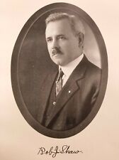 ROBERT JOHN SHAW 1923 New Jersey First Citizens Steel-Plate Engraving Portrait