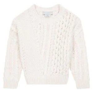 STELLA MCCARTNEY KIDS Oversized chunky knit ecru sweater size 14 - Picture 1 of 7