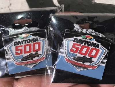 (2) 2019 DAYTONA INTL' SPEEDWAY "DAYTONA 500" DUAL LAYERED EVENT PINS 2-17-19 - Image 1 of 4