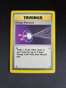 Energy Retrieval -1999 Vintage WOTC Pokemon Base Set #81/102 - NM - Picture 1 of 2