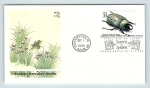 Indianapolis IN Insects & Spiders FDC Envelope 1999 Eastern Hercules Beetle fdc7 - Picture 1 of 2
