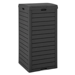 31 Gallon Large Outdoor Trash Can with Lid and Pull-out Liquid Drawer for Easy C - Picture 1 of 5