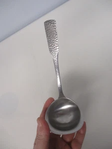VINTAGE WMF CROMARGAN JAPAN "MOTION" HAMMERED STAINLESS GLOSSY LADLE - Picture 1 of 3