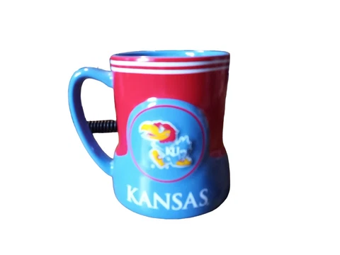 University of Kansas Jayhawks 14oz Collegiate Basketball Coffee Mug Tea Cup Cover