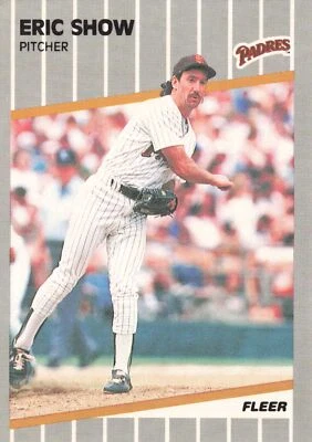 Eric Show 1989 Fleer #317 San Diego Padres - Image 1 of 2