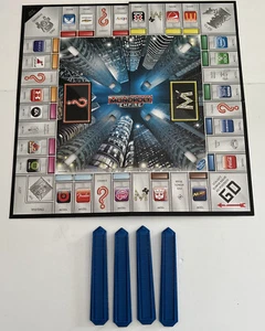 Monopoly Empire (2014) - Replacement PARTS - 4 Blue Towers Pieces + Board - Picture 1 of 5