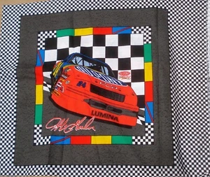 Jeff Gordon Lumina Motorsports Cotton Fabric - 8 Squares 15 x 15" (1994) (T-U) - Picture 1 of 5