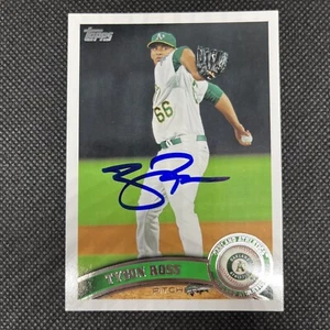 Tarjeta Topps 2011 firmada por Tyson Ross Oakland Athletics #US313 ~ CERTIFICADO DE AUTENTICIDAD - Imagen 1 de 3
