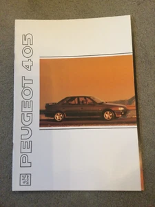 PEUGEOT 405 brochure English text dated Sept 1990 in Excellent Condition - Picture 1 of 4