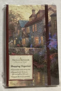 Thomas Kinkade Shopping Organizer Coupon File 6 Pockets 40 Sheet Notepad NOS - Picture 1 of 5