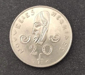 Nouvelles Hébrides pièce de 20 Francs 1975 seulement 150 000 exemplaires ! - Picture 1 of 2