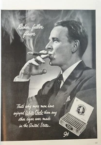 1947 White Owl Cigars brand Vintage Ad richer fuller flavor - Picture 1 of 1