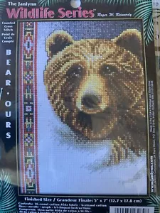 The Janlynn Counted Cross Stitch Kit Bear 14-262 Wildlife Serie 5x7 NEU - Bild 1 von 4