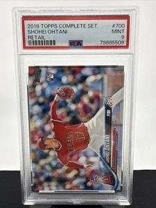 Topps #700 Shohei Ohtani RC 2018 PSA 9 como nuevo venta al por menor SP variación de imagen - Imagen 1 de 2