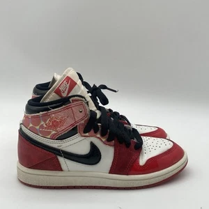 Size 1Y - Jordan 1 Retro High OG Spider-Man Across the Spider-Verse DV1749-601 - Picture 1 of 11