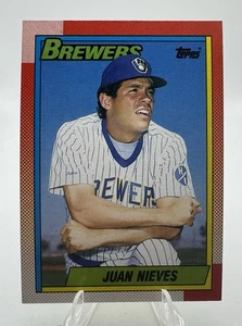 1990 Topps Juan Nieves Milwaukee Brewers #467 - Imagen 1 de 2