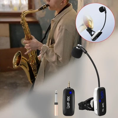 Sax Microphone Saxophone Microphone System Instrument Microphone Condenser Clip - Image 1 of 4