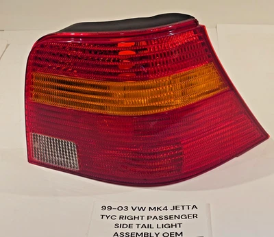 99-03 VW Golf Mk4 Jetta Rear Right Passenger Tail Light 04230819 TYC - Image 1 of 4