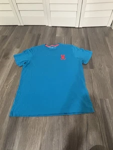 Psycho Bunny Hemd Herren Größe 6 Blau Preppy Logo Freizeit Pima Baumwolle Männer - Bild 1 von 12
