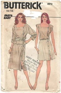 Butterick 4972 Misses Top Skirt Fast & Easy size 14 sewing pattern uncut - Picture 1 of 3