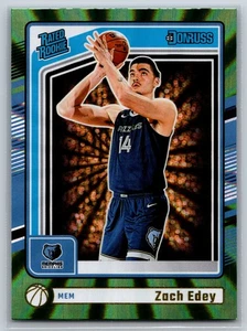 2024-25 Panini Donruss - Rated Rookie Zach Edey #239 Holo Green Laser (RC) - Picture 1 of 2