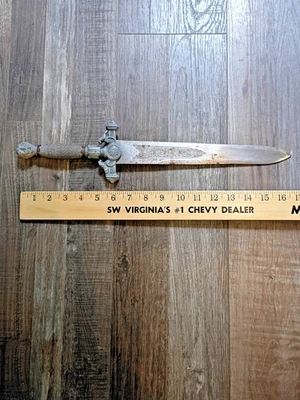 Toledo España Souvenir Grabado Decorativo Espada Daga Cuchillo Largo 17” Foto 1 de 4