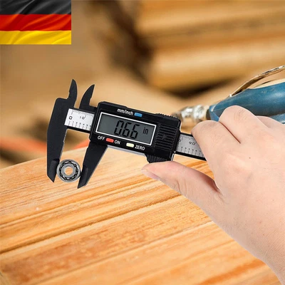 Digitaler Messschieber 0 - 150 mm Schieblehre Messlehre mit LCD Display Batterie - Bild 1 von 4